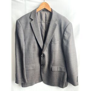 Pronto Uomo Platinum Wool Blend Sport Coat Blazer Size 46R Brown Grey Classic